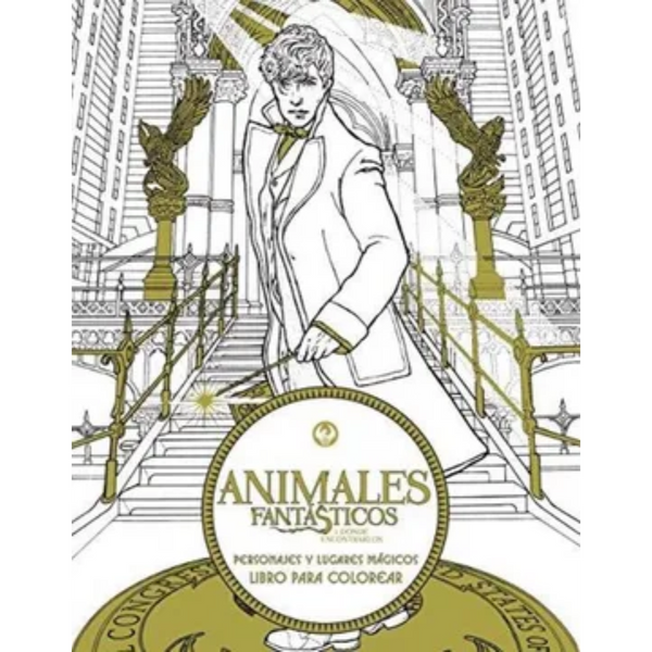 Animales fantásticos y donde encontrarlos, libro para colorear